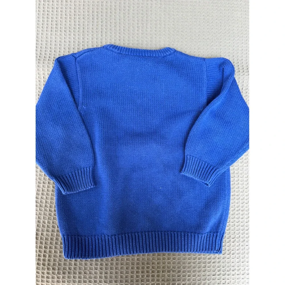 Vintage 1997 Warner Bros Scooby-Doo Blue Knit Sweater Kids XS Cartoon Network